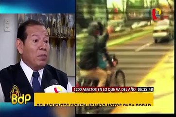 Lima: 1.200 asaltos fueron cometidos en motocicletas en lo que va del año