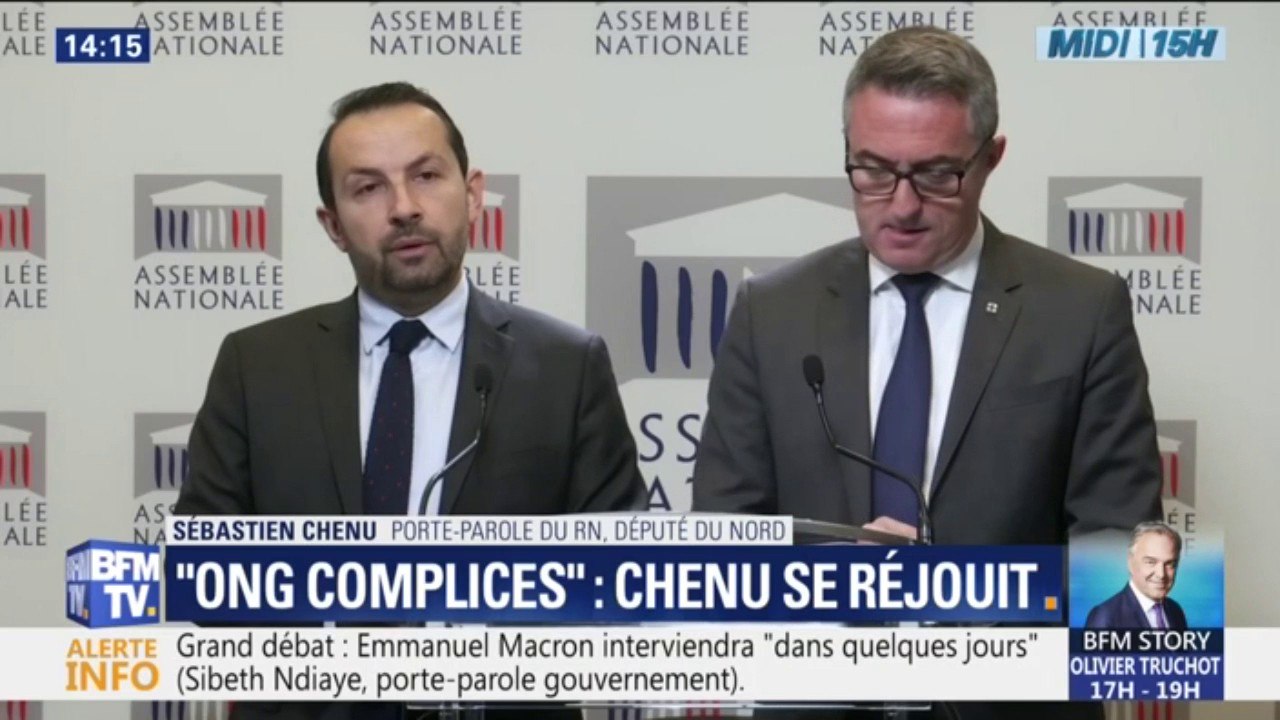 Sébastien Chenu (RN) demande une commission d'enquête parlementaire sur les "ONG complices des passeurs"