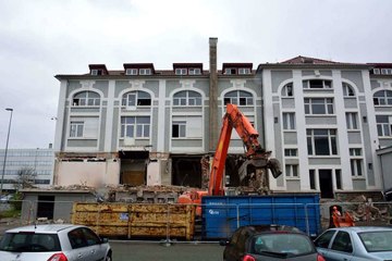 La démolition du cercle hôtel de Sochaux
