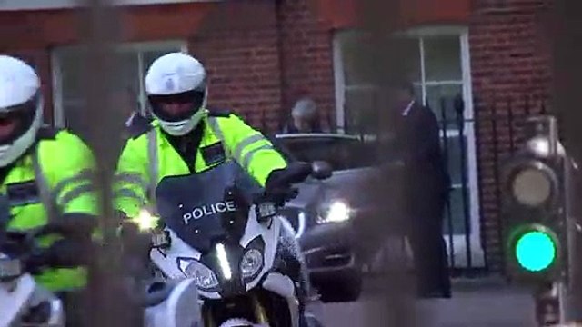 Theresa May departs Downing Street for Brussels