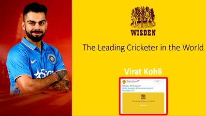 Wisden awards 2019 | விஸ்டன் சிறந்த வீரர் விருதை வாங்கினார் விராட் கோலி