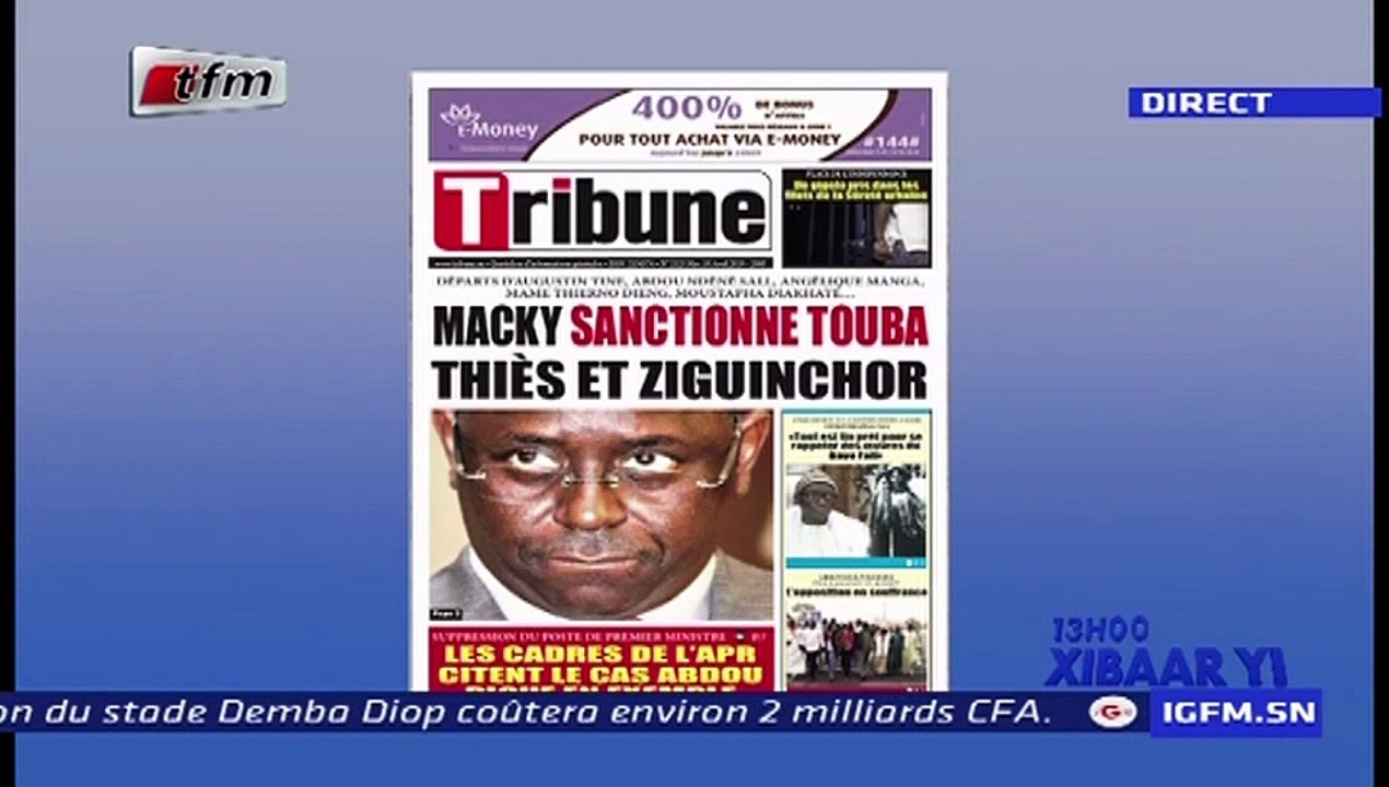 REPLAY - Revue de Presse - Pr : EL HADJ ASSANE GUEYE - 10 Avril 2019