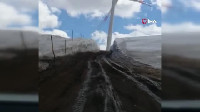 Tokat'ta Nisan Ayında Şaşırtan Manzara