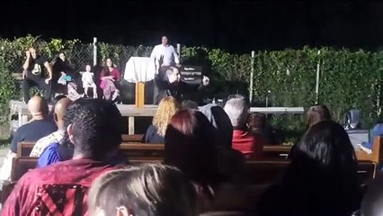 Predicando Los Evang. Benicio Molina Y José Negron Primer Día De Campaña En Florida PR