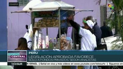 Perú: Congreso aprueba ley que favorece a las AFP