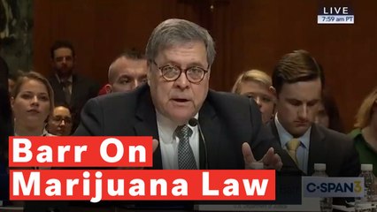 Barr Says He'd 'Favor One Uniform Federal Rule Against Marijuana'