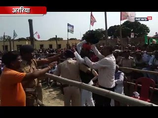 RJD के जनसभा में तेजस्वी यादव को दिखाए गए काले झंडे