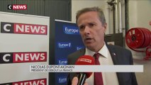 Arrivée de Nicolas Dupont-Aignan