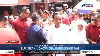 Jokowi Blusukan di Pasar Wonoasih