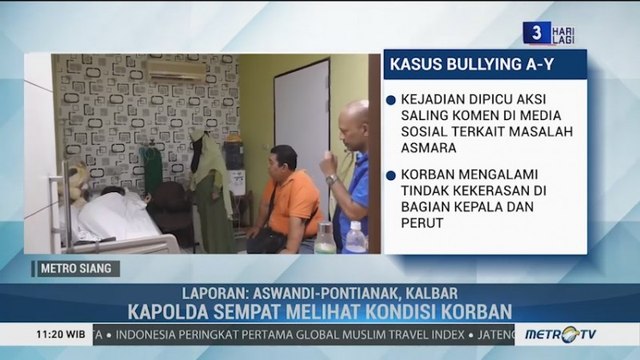 Kapolda Kalbar Jenguk Siswi SMP Korban Penganiayaan