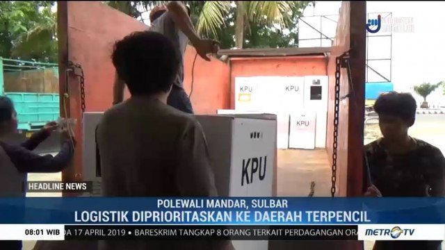 Logistik Pemilu di Polewali Mandar Mulai Didistribusikan