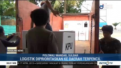 Logistik Pemilu di Polewali Mandar Mulai Didistribusikan
