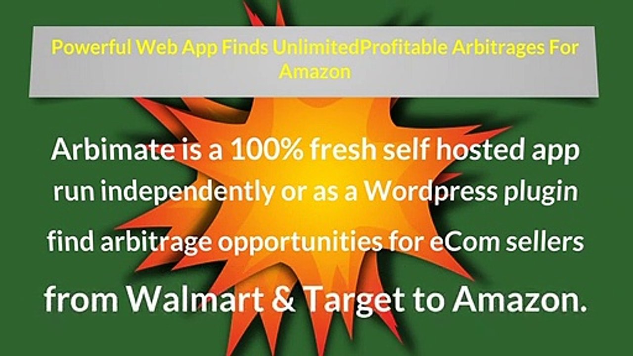Arbimate Online Arbitrage Made Easy!