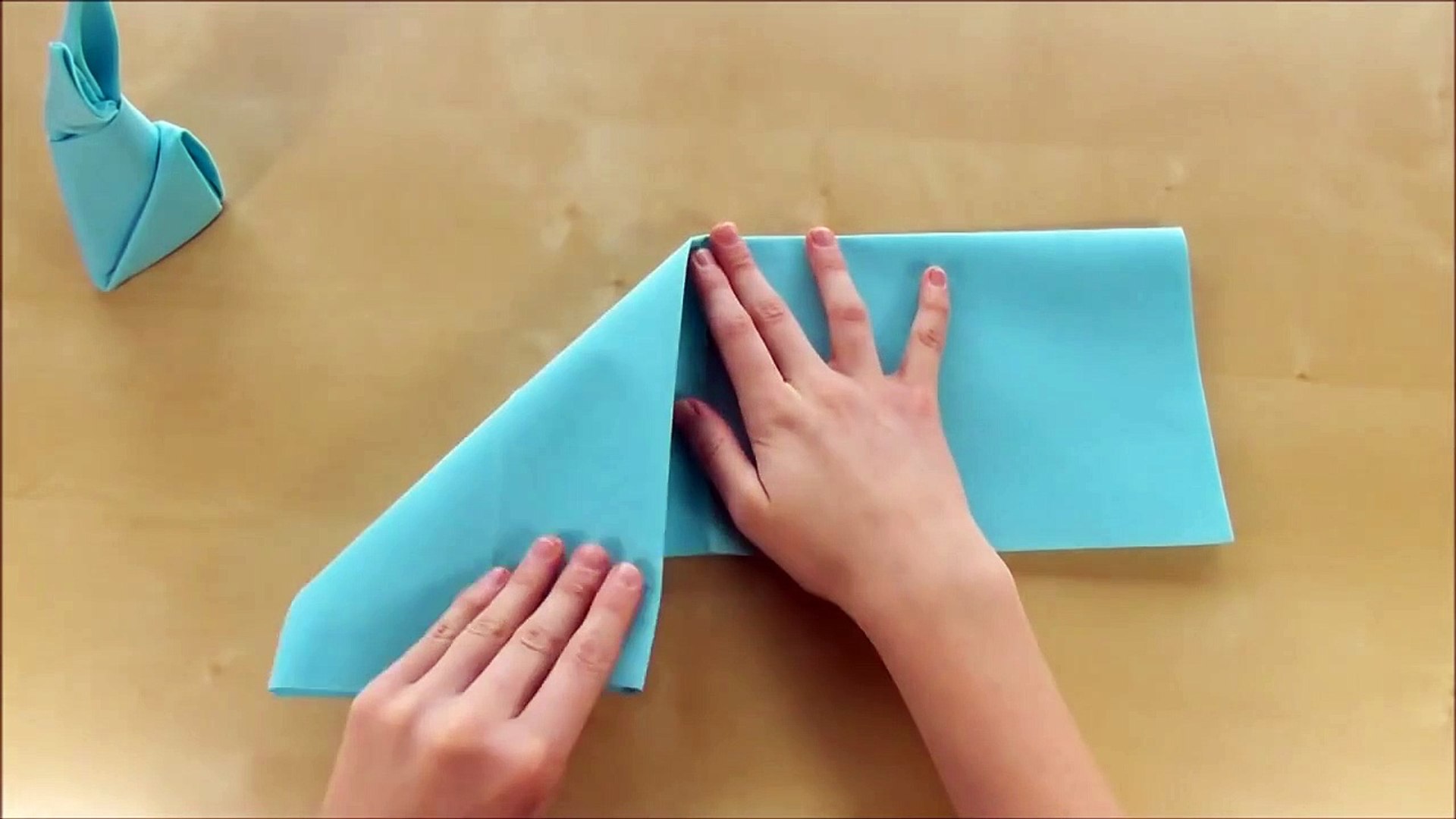 Osterhasen Basteln Mit Papier Servietten Falten Ostern Diy Osterdeko Selber Machen Origami Hase
