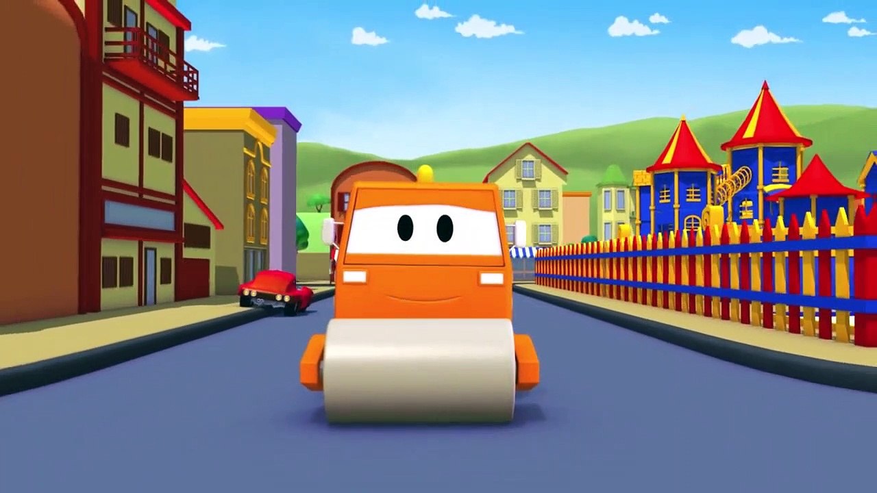 Tom la grúa del Taller de Pintura: Tyler es Winnie the Pooh en Coche de la Ciudad de Camión de dibujos animados para niños