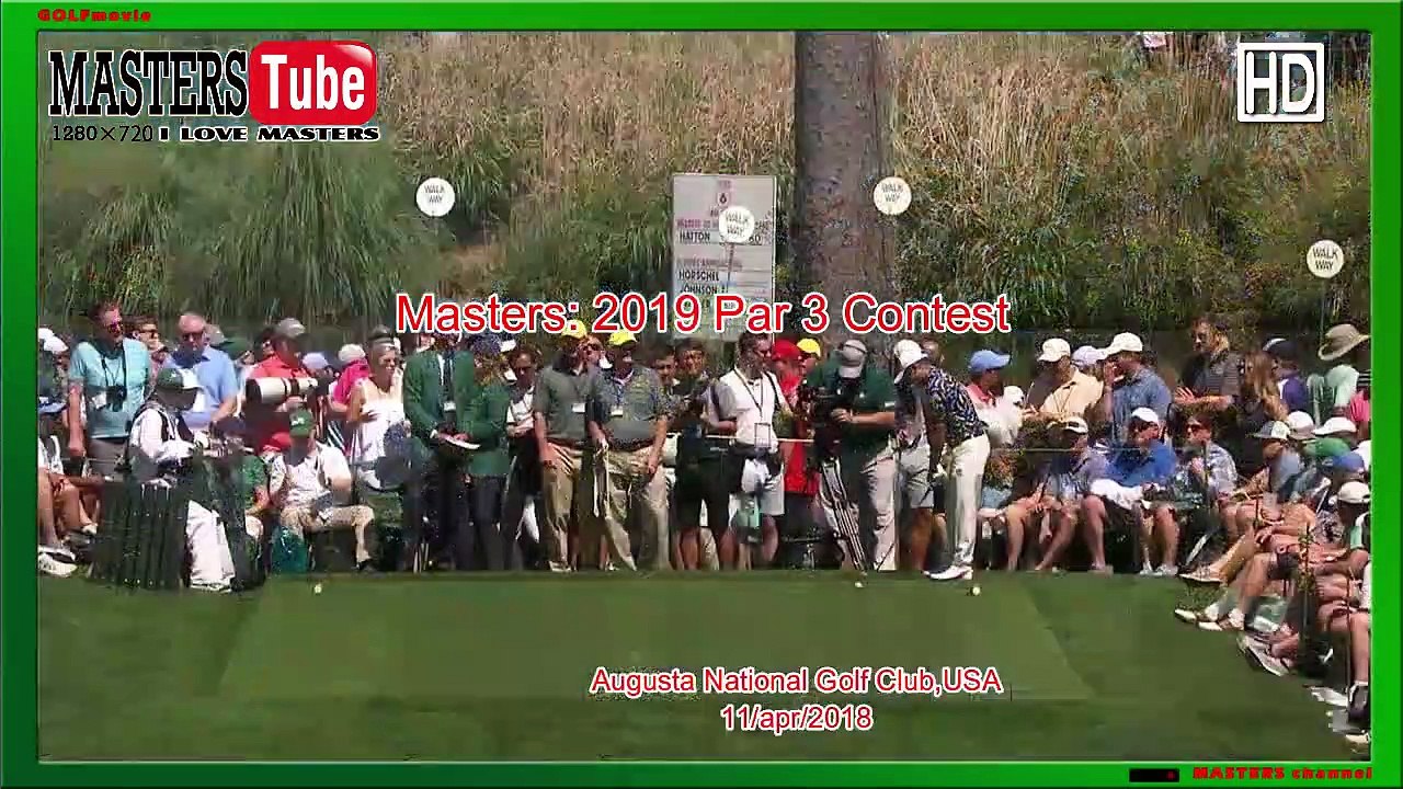 【golf】masters 2019 par3 contest　 Commentary: Japanese