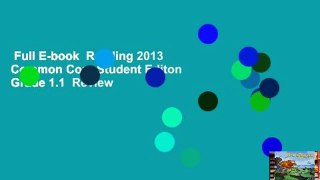 Full E-book  Reading 2013 Common Core Student Editon Grade 1.1  Review