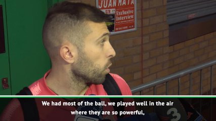 Download Video: Alba confident of Barcelona going through after Old Trafford win