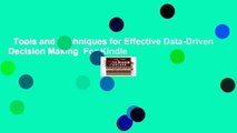 Book Tools And Techniques For Effective Data Driven Decision - 