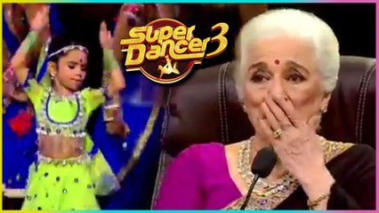 Rupsa AWESOME Performance SHOCKS Asha Parekh & Waheeda Rehman | Super Dancer Chapter 3