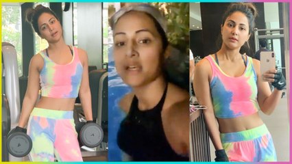 Hina Khan Swimming Video | H0T Gym Training Session