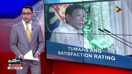 Pres. #Duterte, tumaas ang net satisfaction rating ayon sa SWS survey