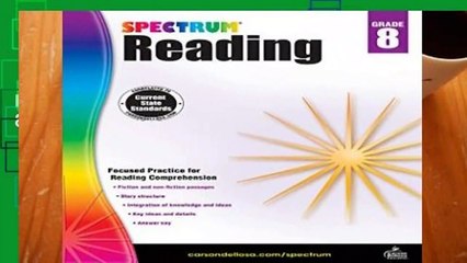 Full version  Spectrum Reading Workbook, Grade 8 Complete