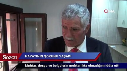 Mazbatayı aldı, muhtarlığı boş buldu
