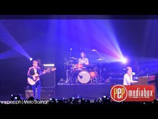 Hanson performing "Penny & Me" during the Shout It Out concert at Smart Araneta