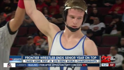 Frontier wrestler ends senior year on top