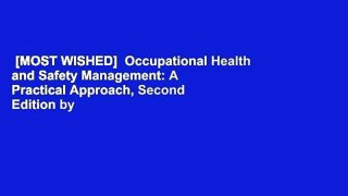 [MOST WISHED]  Occupational Health and Safety Management: A Practical Approach, Second Edition by