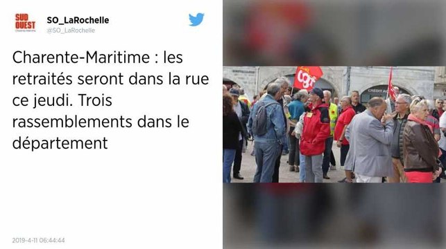 Les retraités descendent de nouveau dans la rue ce jeudi
