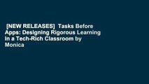 [NEW RELEASES]  Tasks Before Apps: Designing Rigorous Learning in a Tech-Rich Classroom by Monica