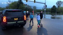 Road closures in Oregon continue as flooding wrecks nearby golf course