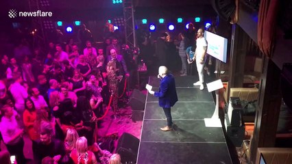 Bidder pays £500 for photo on stage with Gemma Collins and James Argent