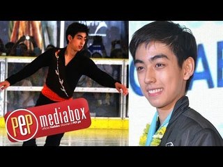 Michael Christian Martinez performs complex routine for the crowd at the SM Megamall