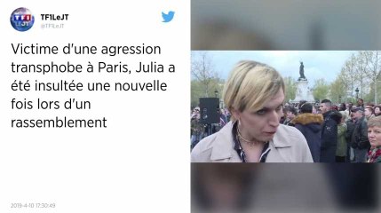 Julia, femme transgenre, de nouveau agressée lors d'un rassemblement de soutien