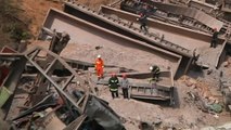 Six missing after crash of Chinese cargo train loaded with aluminium ore