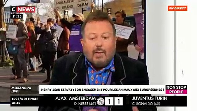 Larmes: Henry-Jean Servat explique pourquoi il a craqué ce midi en direct dans Morandini Live en évoquant les abattoirs