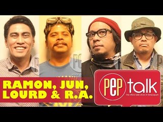 Kontrabando on PEPtalk. Hey, mga mapanghusga, it's Jun, Ramon, R.A., and Lourd!