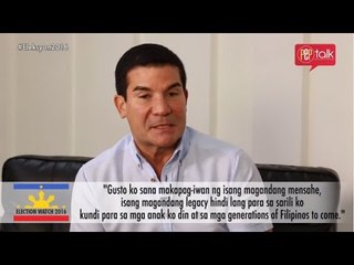 Edu Manzano on PEP TALK. Public service, not politics