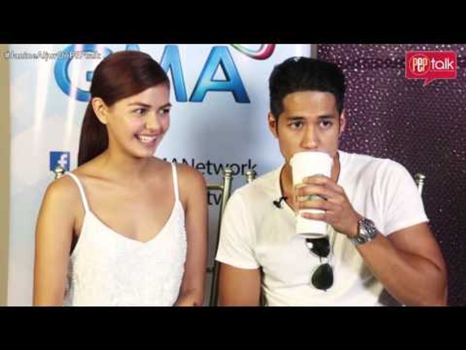 Janine Gutierrez and Aljur Abrenica on PEP TALK. In a reincarnation love story