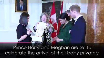Duke and Duchess of Sussex to 'celebrate baby's arrival privately'