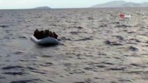 Lastik bot ile ölümüne yolculuk... 9’u çocuk 29 Filistin uyruklu göçmen Sahil Güvenlik ekiplerince yakalandı