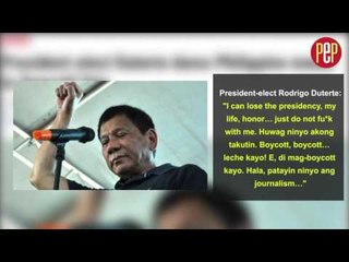 Showbiz Roundup June 3. Duterte dares: "Don't fu-k with me!"