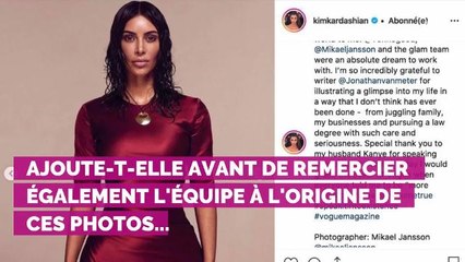 Kim Kardashian en couverture de Vogue pour la première fois en solo : "J'en rêvais depuis longtemps"