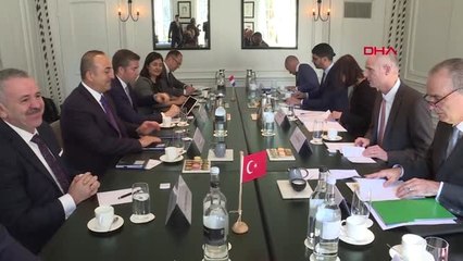 Dha Dış - Çavuşoğlu, Hollandalı Mevkidaşı Blok ile İkili ve Heyetlerarası Görüşme Yaptı