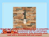 WINSOON 1PC Antique Pendant Pipe Lamp Rustic Hand Painted Industrail Ceiling Lights Aged