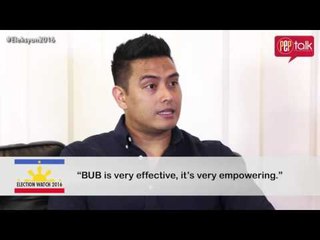 Alfred Vargas on PEP TALK. What is B.U.B.?