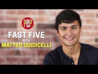 Matteo Guidicelli | What he said when he first met Sarah Geronimo | FAST FIVE | PEP